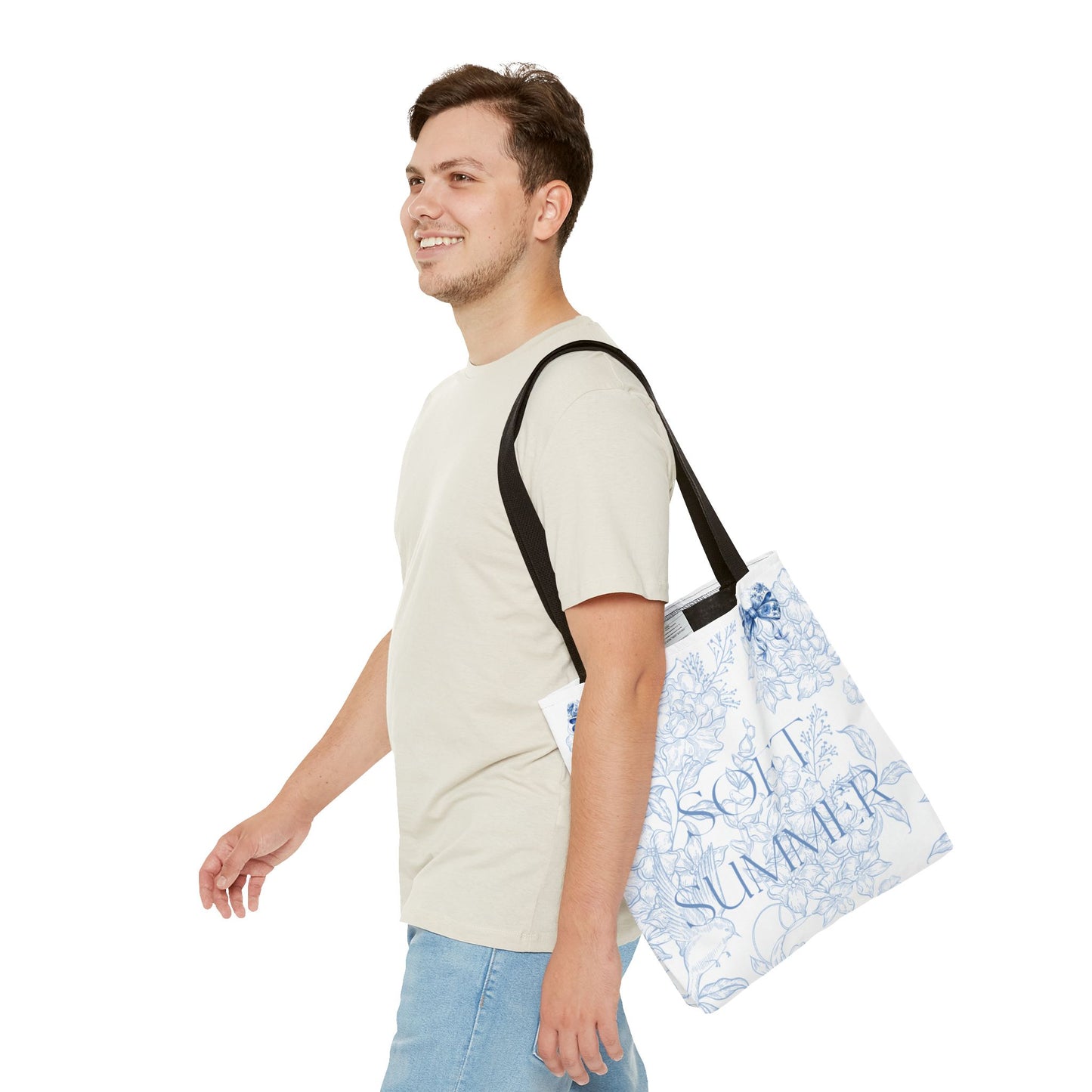 Soft Summer Floral Tote Bag - Stylish & Functional for Any Occasion