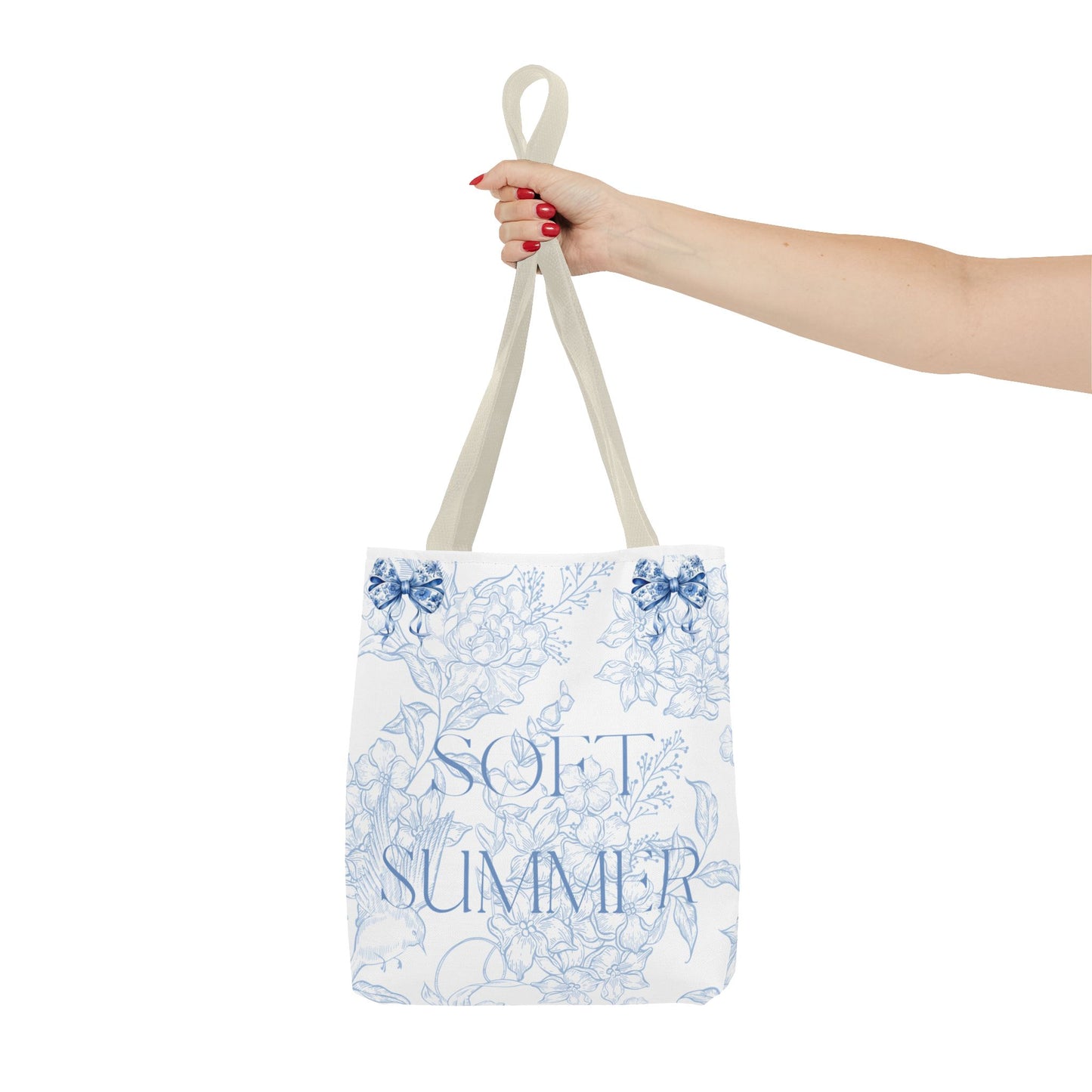 Soft Summer Floral Tote Bag - Stylish & Functional for Any Occasion