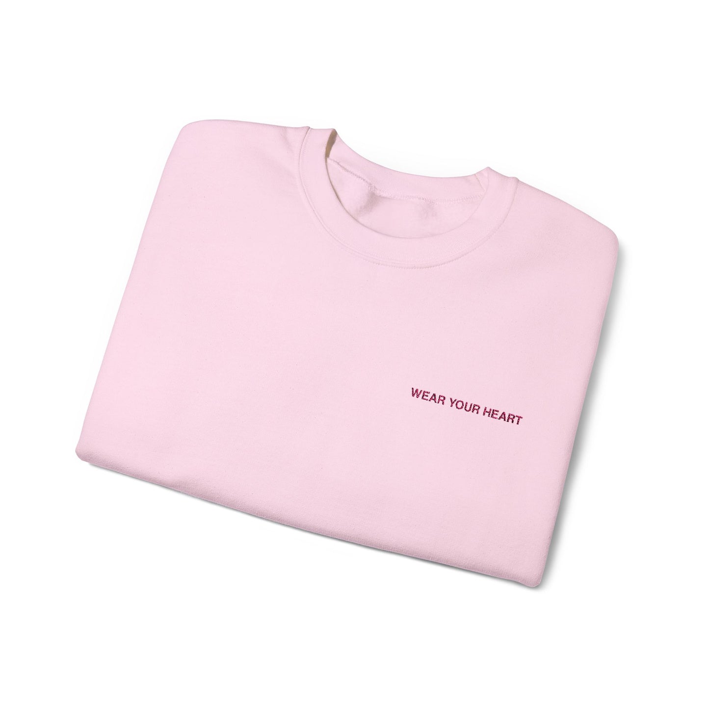 Embroidered Unisex Sweatshirt - 'Wear Your Heart'