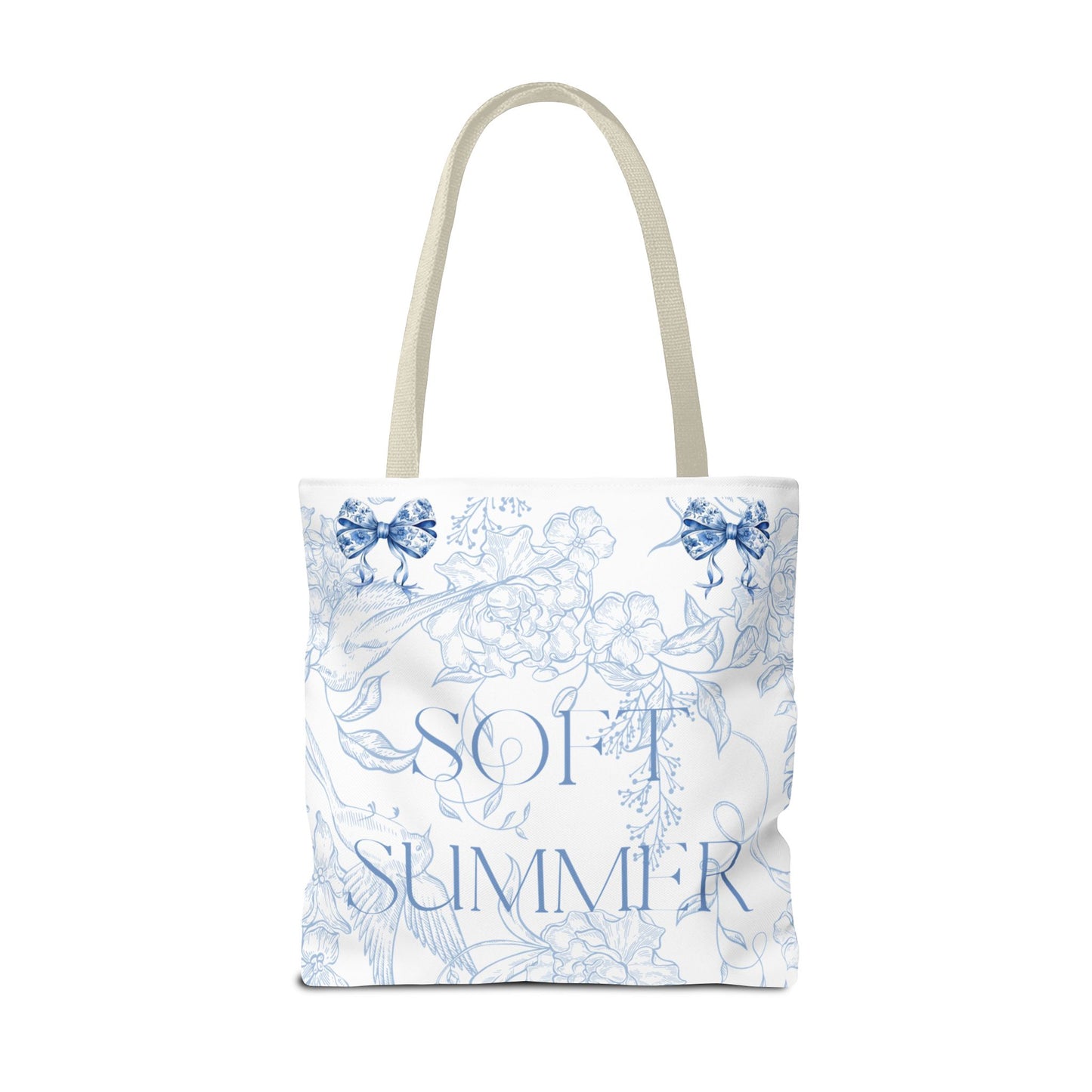 Soft Summer Floral Tote Bag - Stylish & Functional for Any Occasion