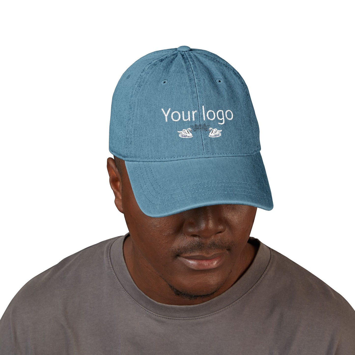 Custom Embroidered Denim Hat | Trendy Adjustable Cap for Everyday Wear, Fashion Accessory, Gift for Him/Her, Personalized Headwear