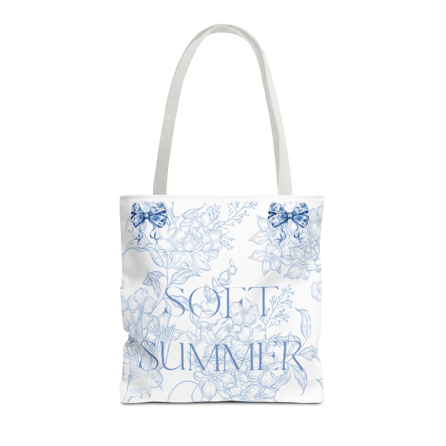 Soft Summer Floral Tote Bag - Stylish & Functional for Any Occasion