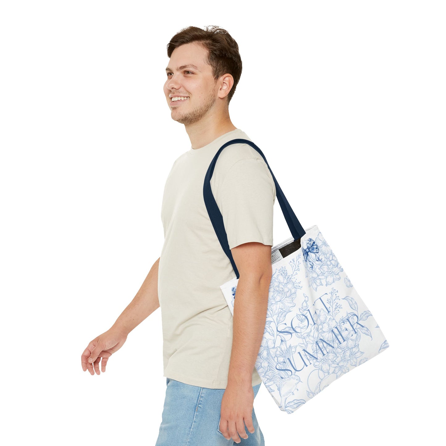 Soft Summer Floral Tote Bag - Stylish & Functional for Any Occasion