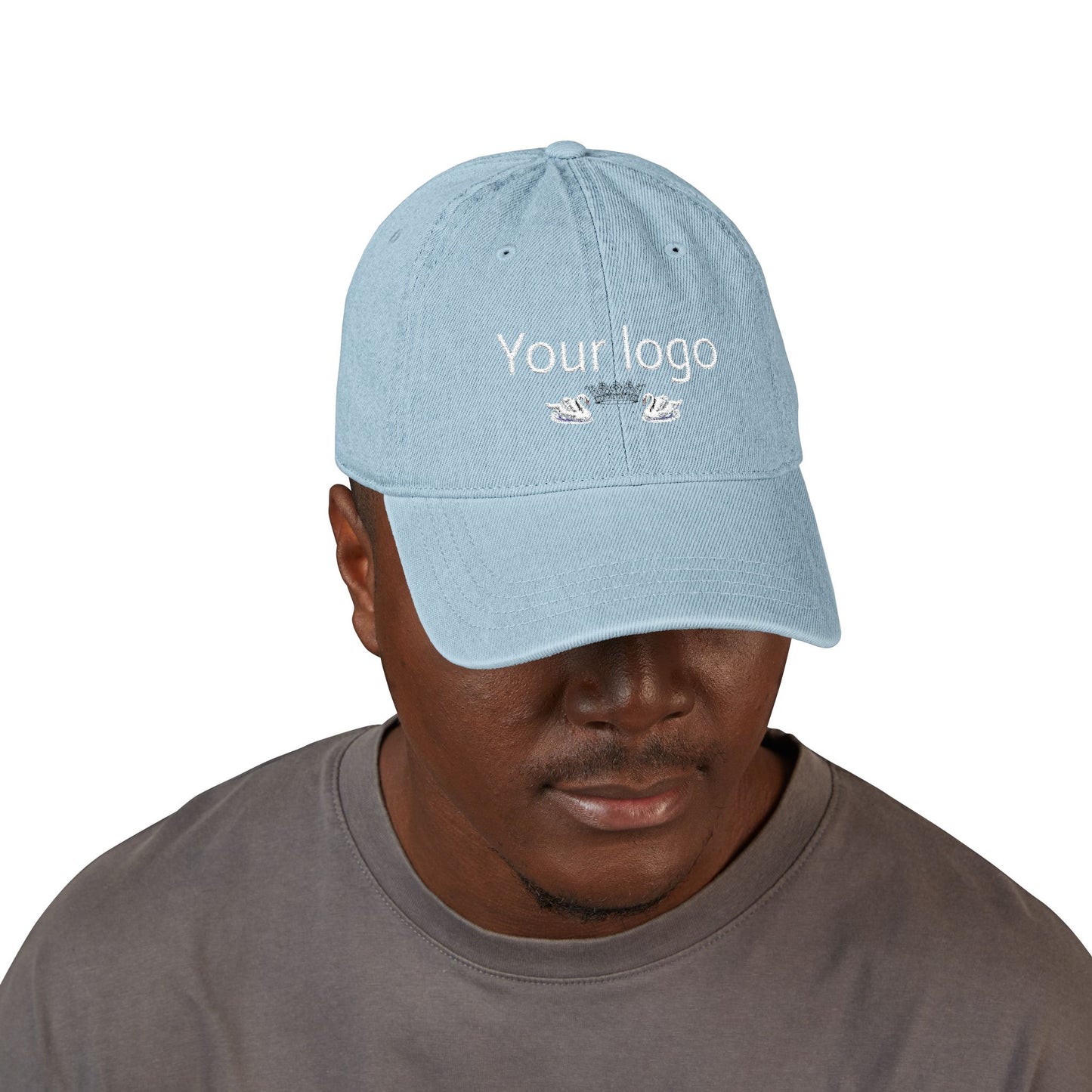 Custom Embroidered Denim Hat | Trendy Adjustable Cap for Everyday Wear, Fashion Accessory, Gift for Him/Her, Personalized Headwear