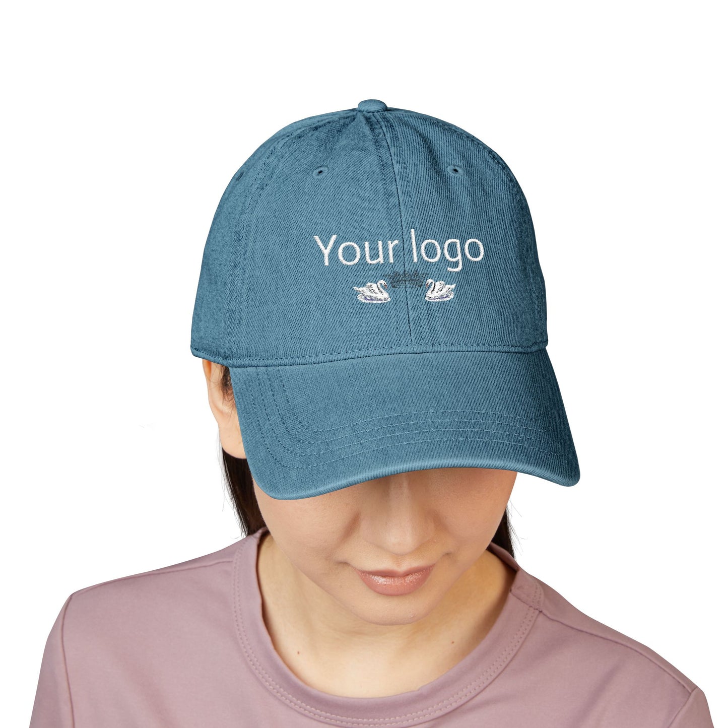 Custom Embroidered Denim Hat | Trendy Adjustable Cap for Everyday Wear, Fashion Accessory, Gift for Him/Her, Personalized Headwear