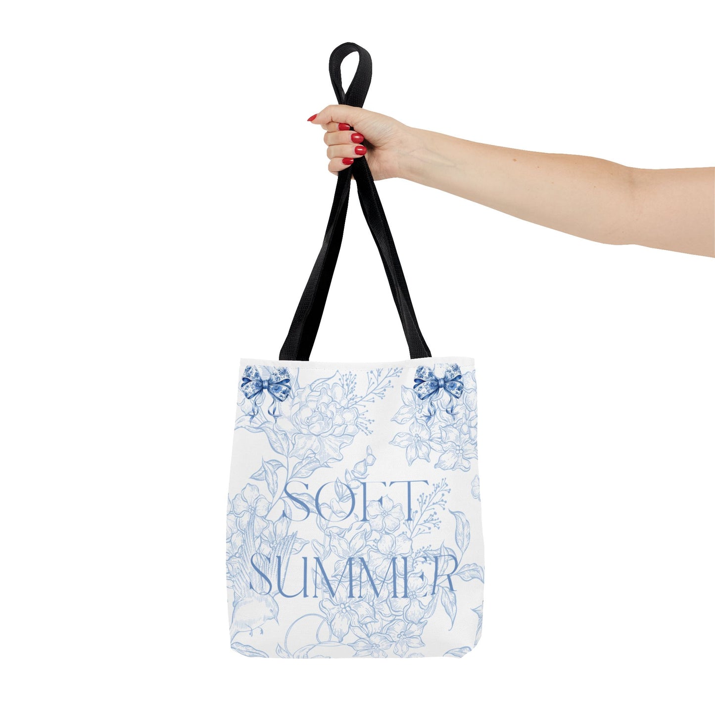 Soft Summer Floral Tote Bag - Stylish & Functional for Any Occasion