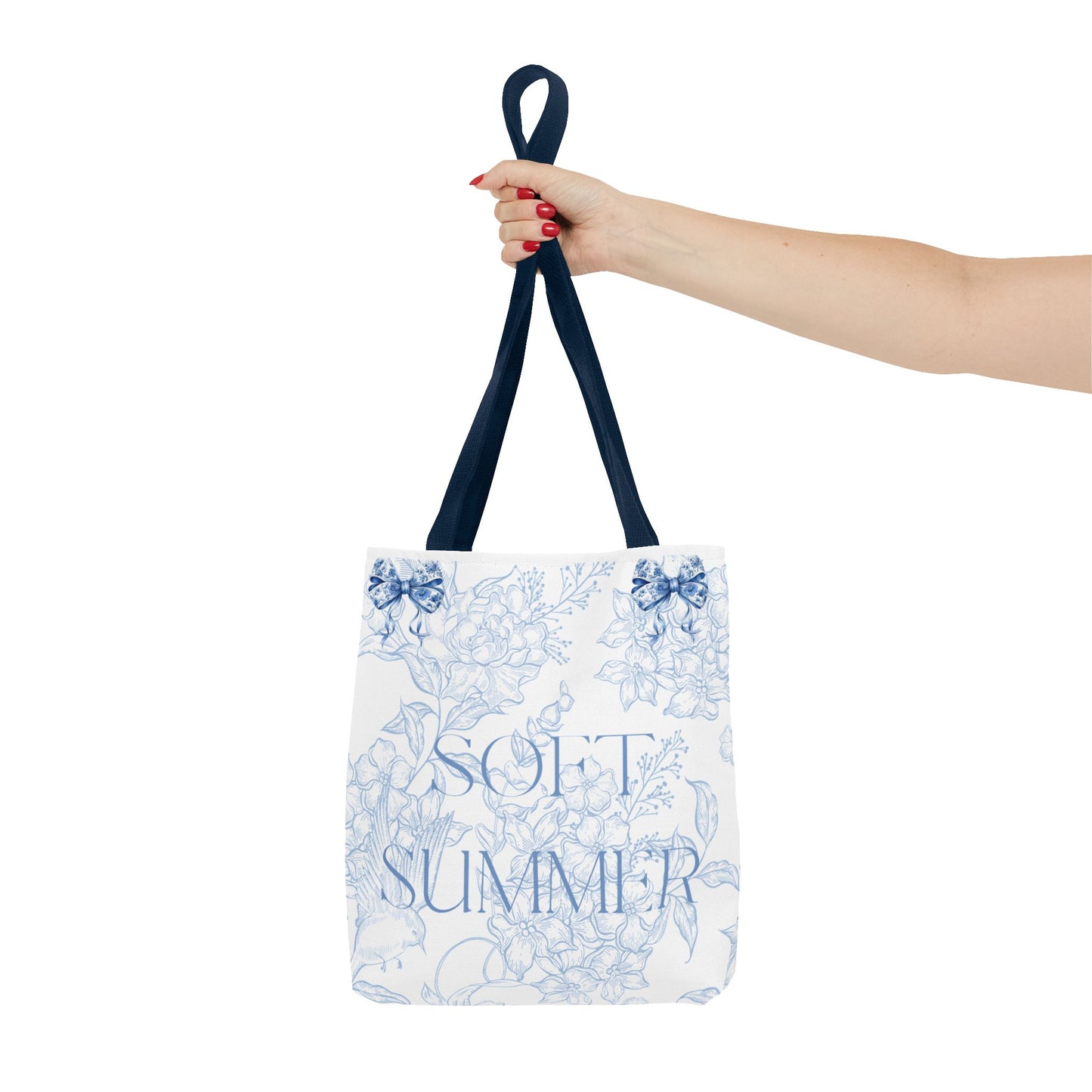 Soft Summer Floral Tote Bag - Stylish & Functional for Any Occasion