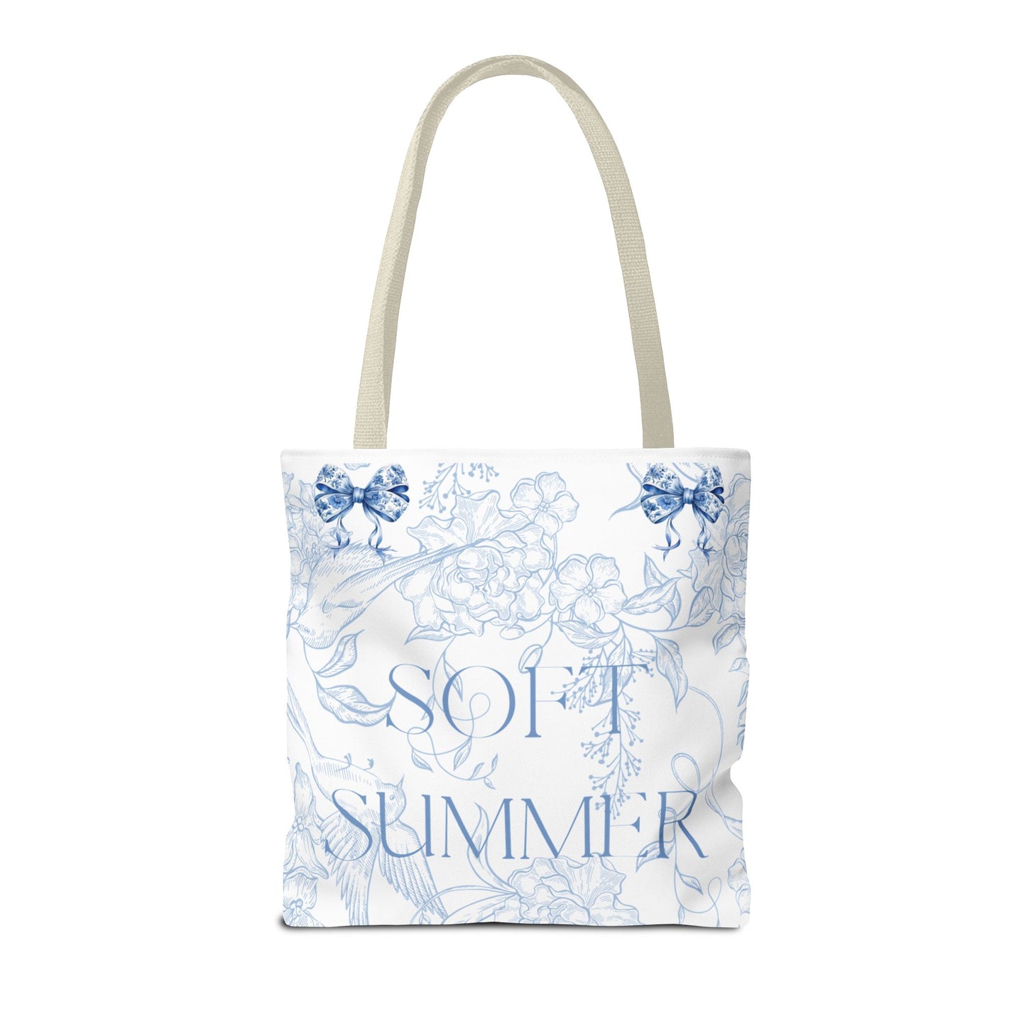 Soft Summer Floral Tote Bag - Stylish & Functional for Any Occasion