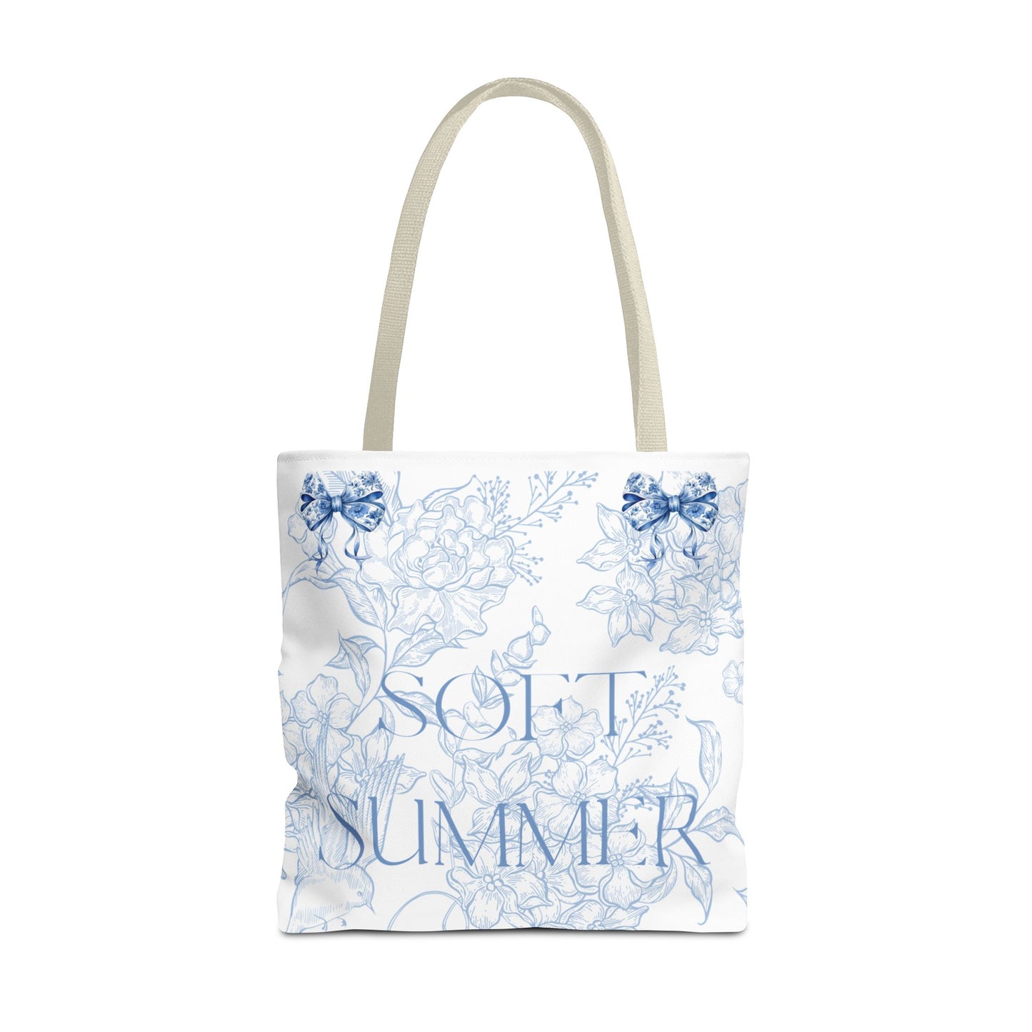 Soft Summer Floral Tote Bag - Stylish & Functional for Any Occasion