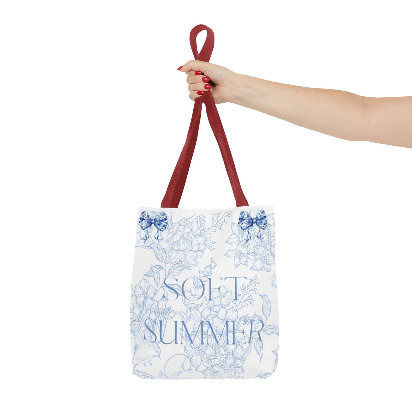 Soft Summer Floral Tote Bag - Stylish & Functional for Any Occasion