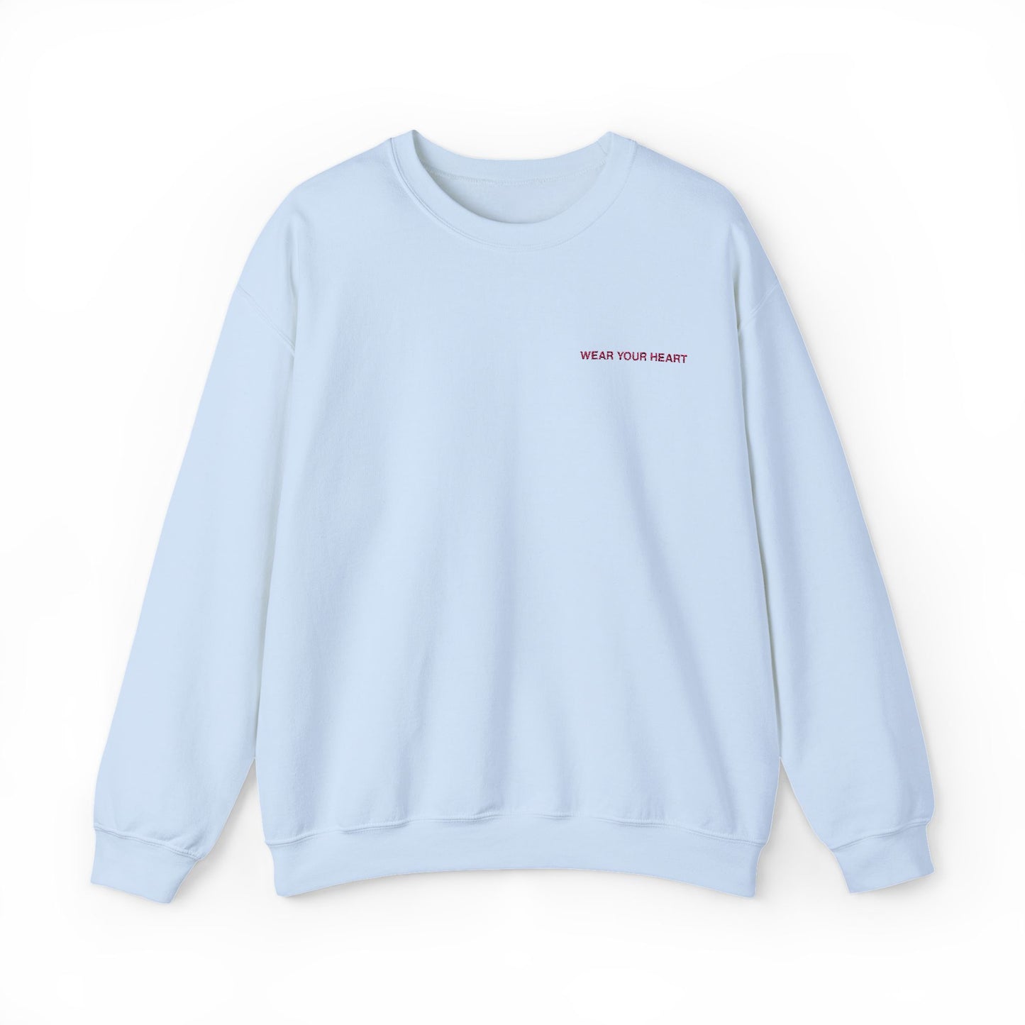 Embroidered Unisex Sweatshirt - 'Wear Your Heart'