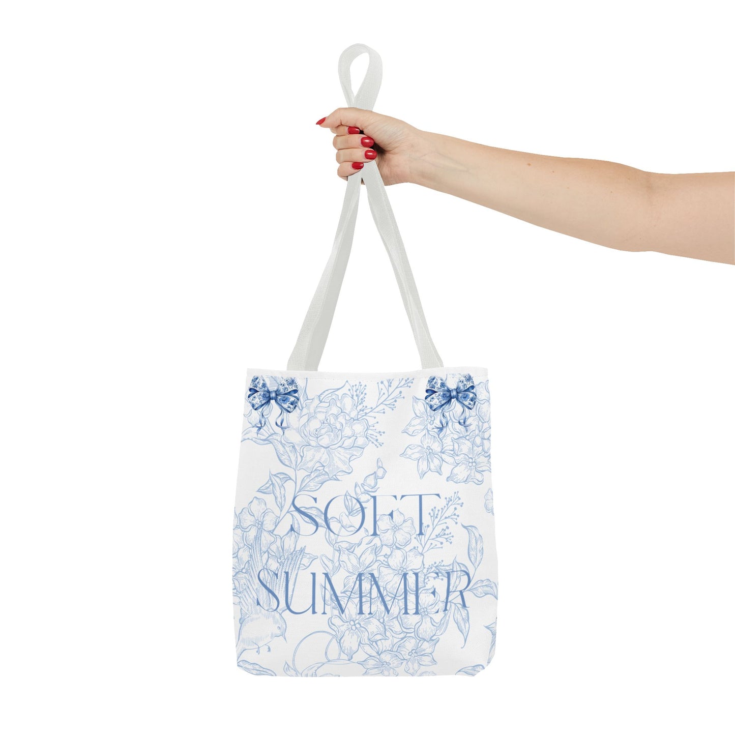 Soft Summer Floral Tote Bag - Stylish & Functional for Any Occasion