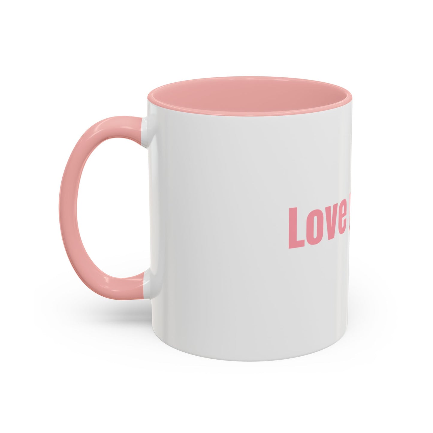 Motivational Accent Coffee Mug - Love Yourself, Inspirational Gift, Self-Care, Morning Coffee, Office Decor