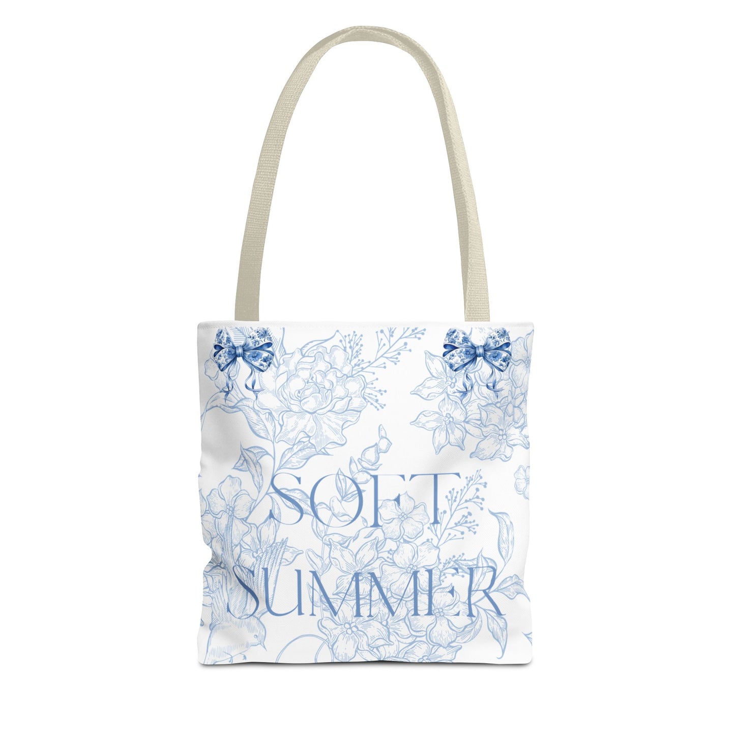 Soft Summer Floral Tote Bag - Stylish & Functional for Any Occasion