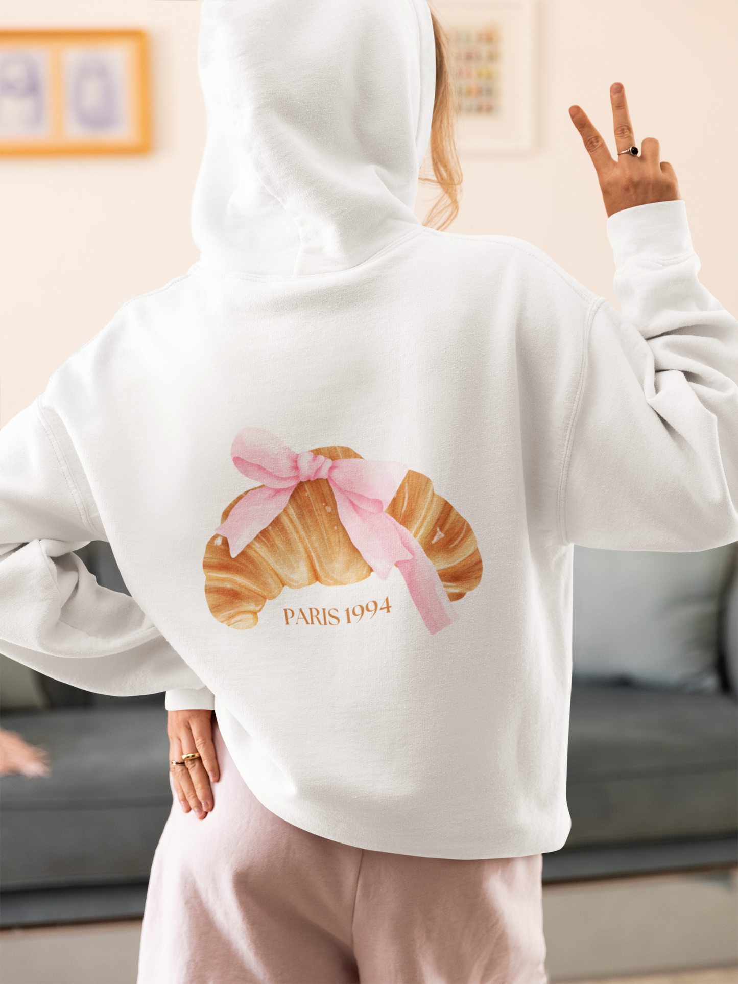 Très Jolie Coquette Lightweight Hooded Sweatshirt