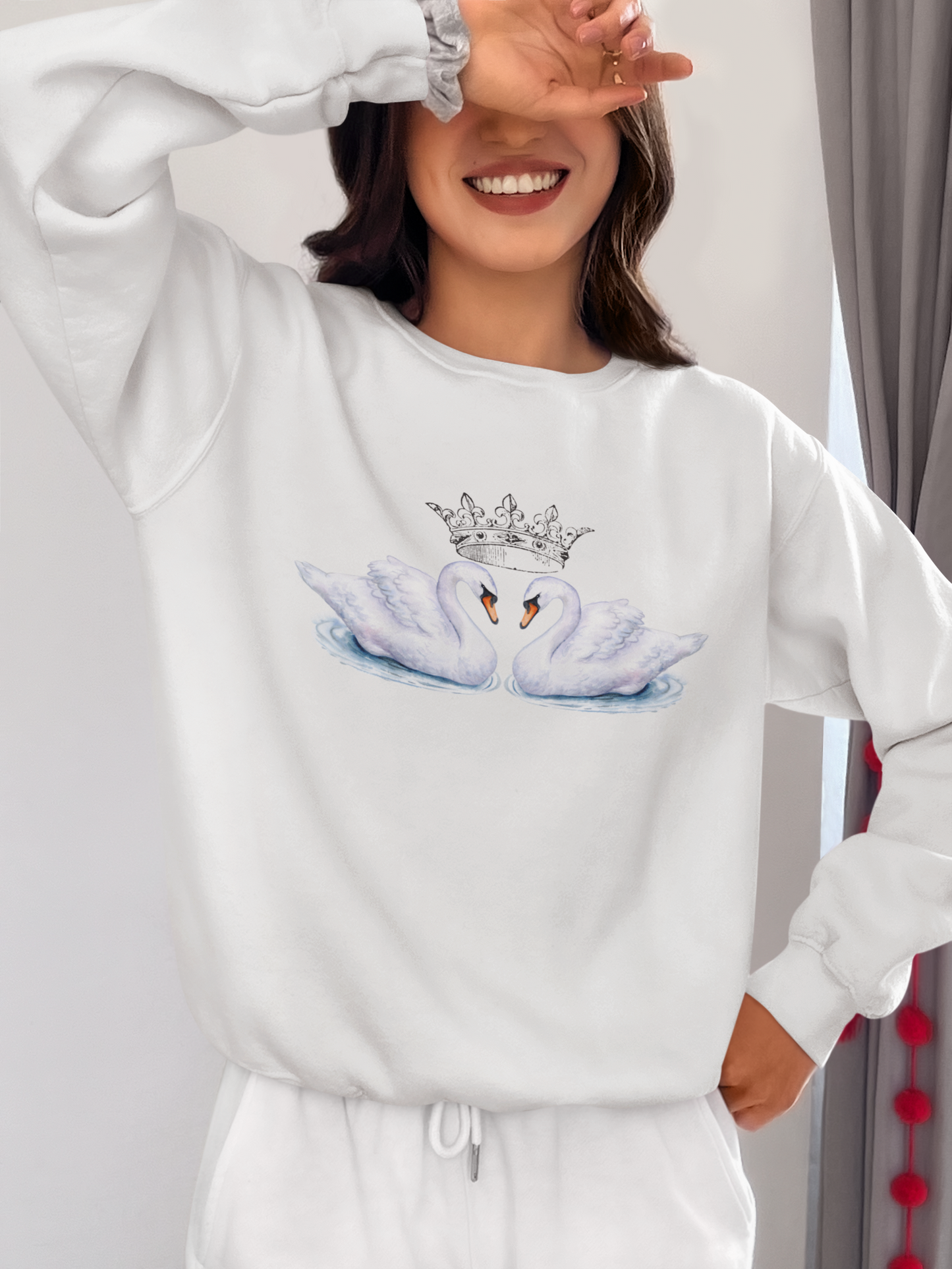 Elegant Swan Quote Sweatshirt - Soft & Strong Lightweight Crewneck