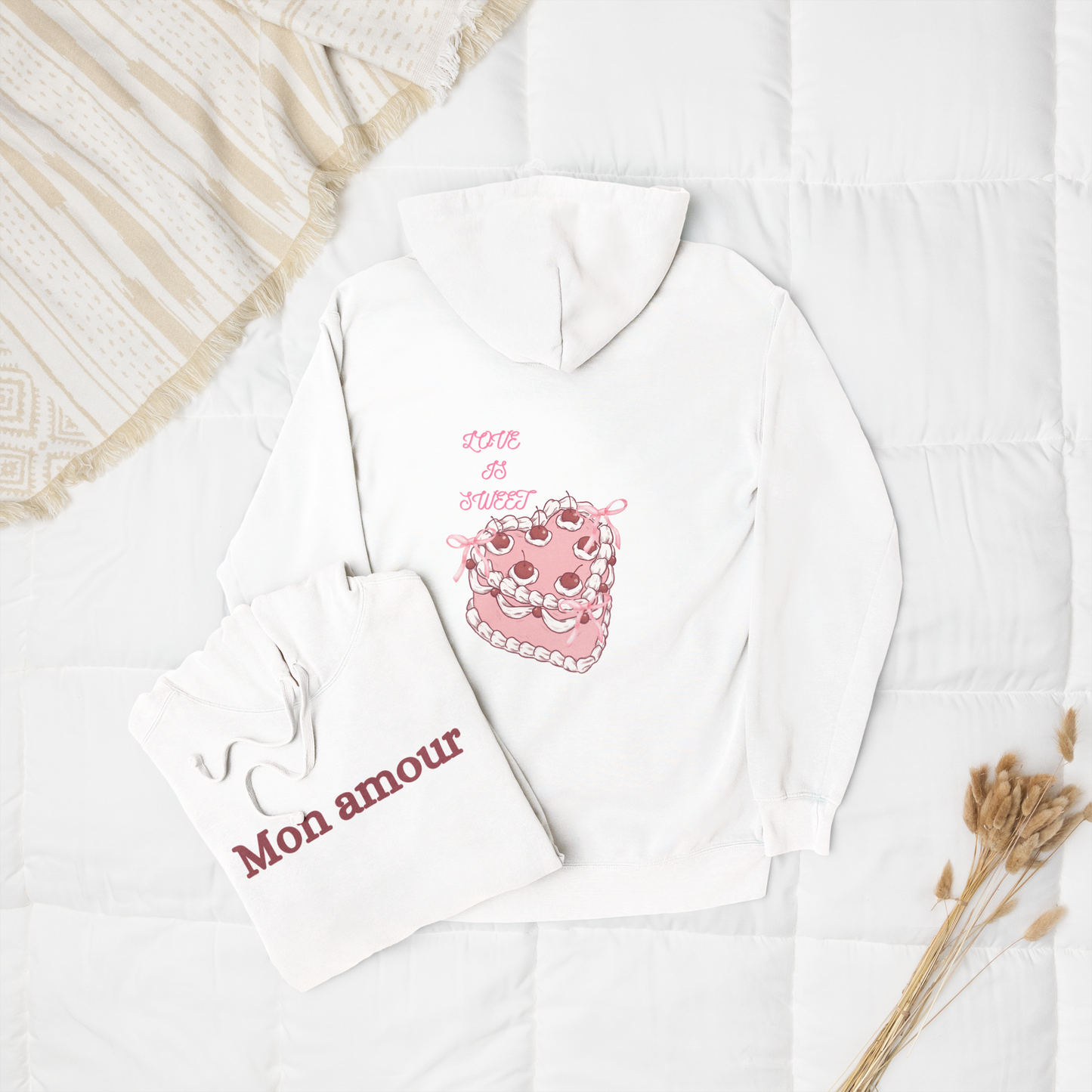 Très Jolie Coquette Lightweight Hooded Sweatshirt