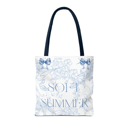 Soft Summer Floral Tote Bag - Stylish & Functional for Any Occasion