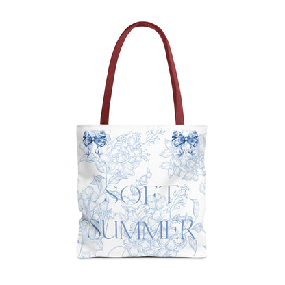 Soft Summer Floral Tote Bag - Stylish & Functional for Any Occasion