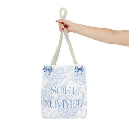 Soft Summer Floral Tote Bag - Stylish & Functional for Any Occasion