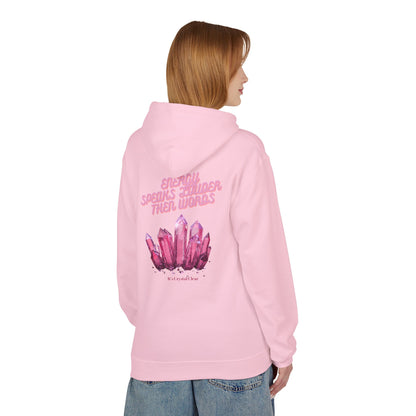 Energy Speaks Louder Than Words Hoodie
