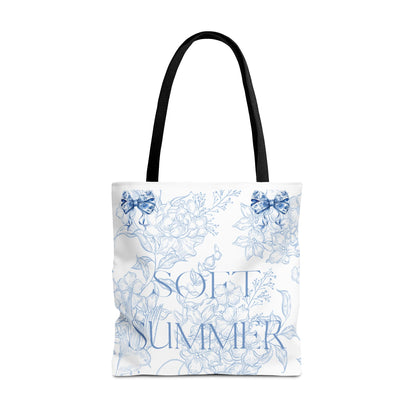 Soft Summer Floral Tote Bag - Stylish & Functional for Any Occasion