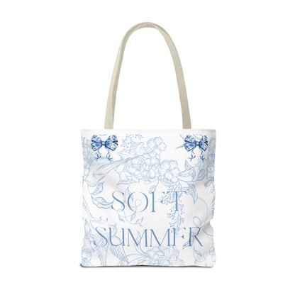 Soft Summer Floral Tote Bag - Stylish & Functional for Any Occasion