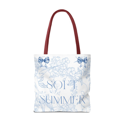 Soft Summer Floral Tote Bag - Stylish & Functional for Any Occasion