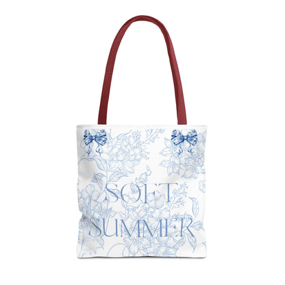 Soft Summer Floral Tote Bag - Stylish & Functional for Any Occasion