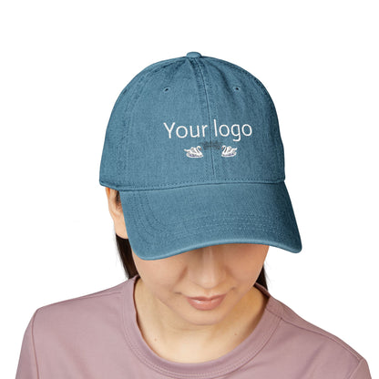 Custom Embroidered Denim Hat | Trendy Adjustable Cap for Everyday Wear, Fashion Accessory, Gift for Him/Her, Personalized Headwear