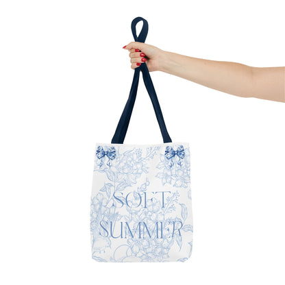Soft Summer Floral Tote Bag - Stylish & Functional for Any Occasion