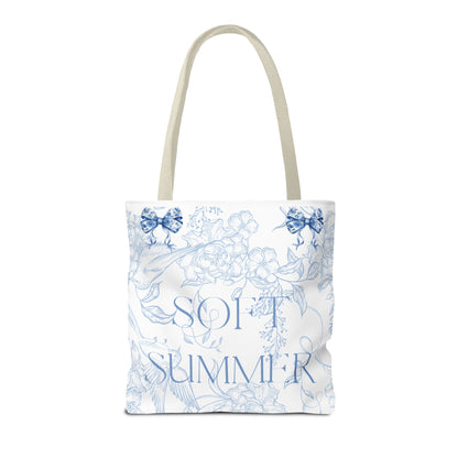 Soft Summer Floral Tote Bag - Stylish & Functional for Any Occasion
