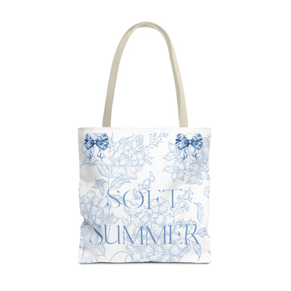 Soft Summer Floral Tote Bag - Stylish & Functional for Any Occasion