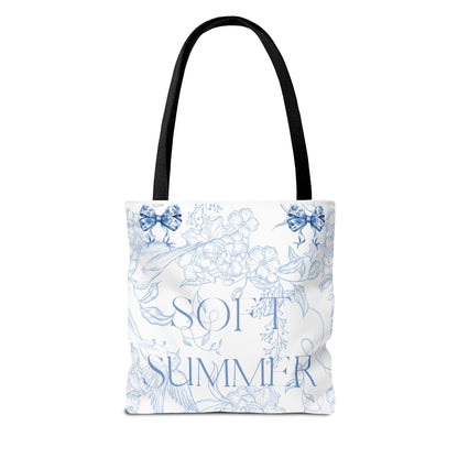 Soft Summer Floral Tote Bag - Stylish & Functional for Any Occasion