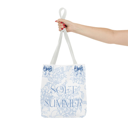 Soft Summer Floral Tote Bag - Stylish & Functional for Any Occasion