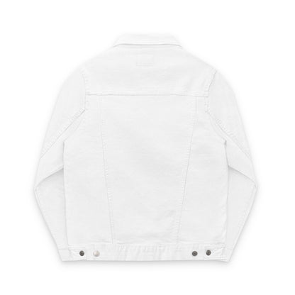 Embroidered Unisex Denim Jacket - 'Wear Your Heart' Casual Outerwear
