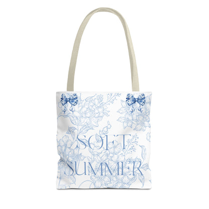 Soft Summer Floral Tote Bag - Stylish & Functional for Any Occasion