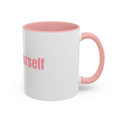 Motivational Accent Coffee Mug - Love Yourself, Inspirational Gift, Self-Care, Morning Coffee, Office Decor