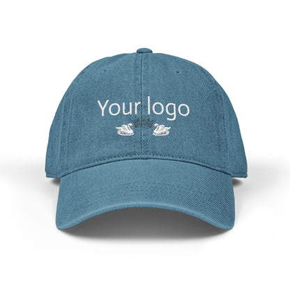 Custom Embroidered Denim Hat | Trendy Adjustable Cap for Everyday Wear, Fashion Accessory, Gift for Him/Her, Personalized Headwear